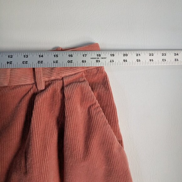 Banana Republic Rivoli Pleated Corduroy Pant Size 16 Velvety Pink High Rise - Picture 6 of 10